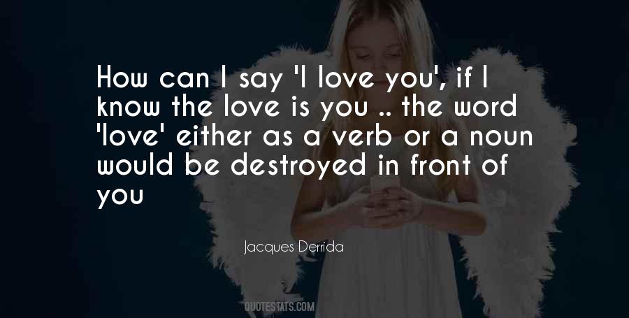 Love Verb Quotes #1171435