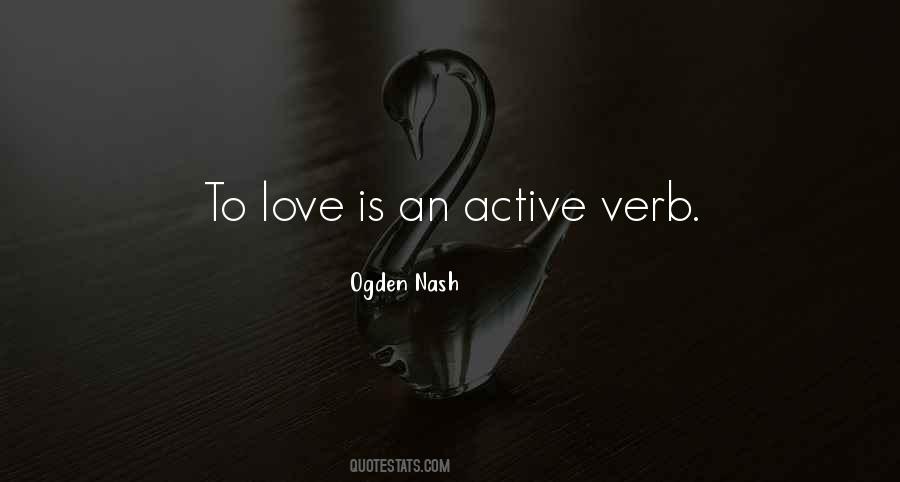 Love Verb Quotes #264533