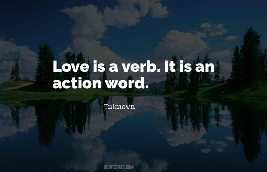 Love Verb Quotes #615899