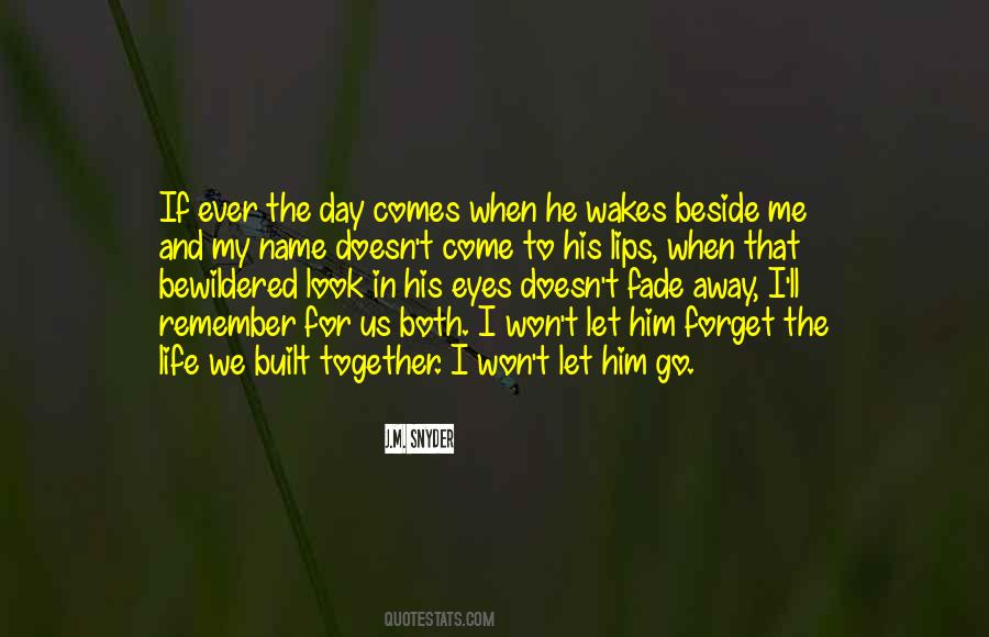 Love Will Fade Away Quotes #1392380