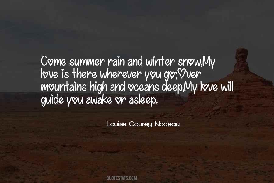 Love Winter Rain Quotes #1471205