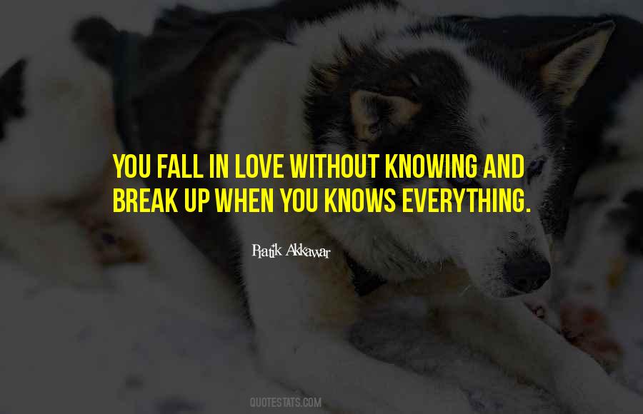 Love Without Knowing Quotes #1450687