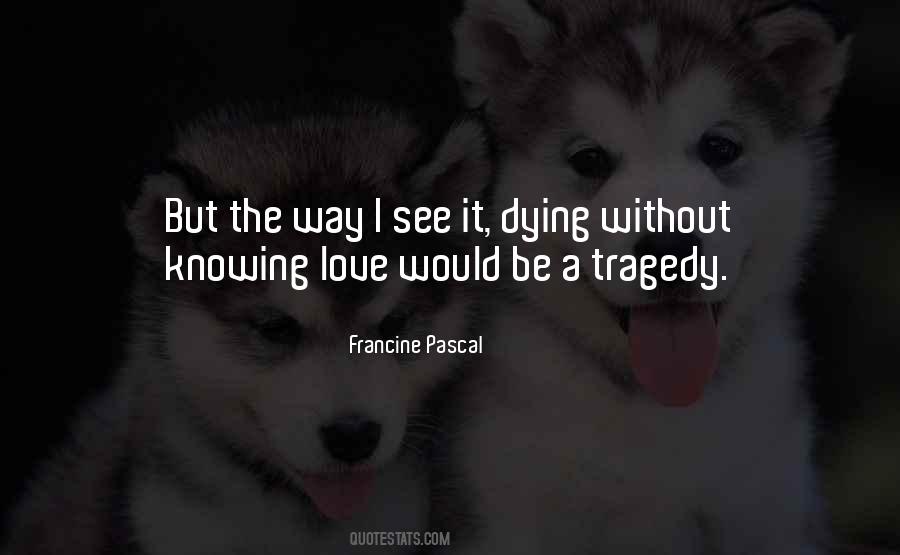Love Without Knowing Quotes #940944