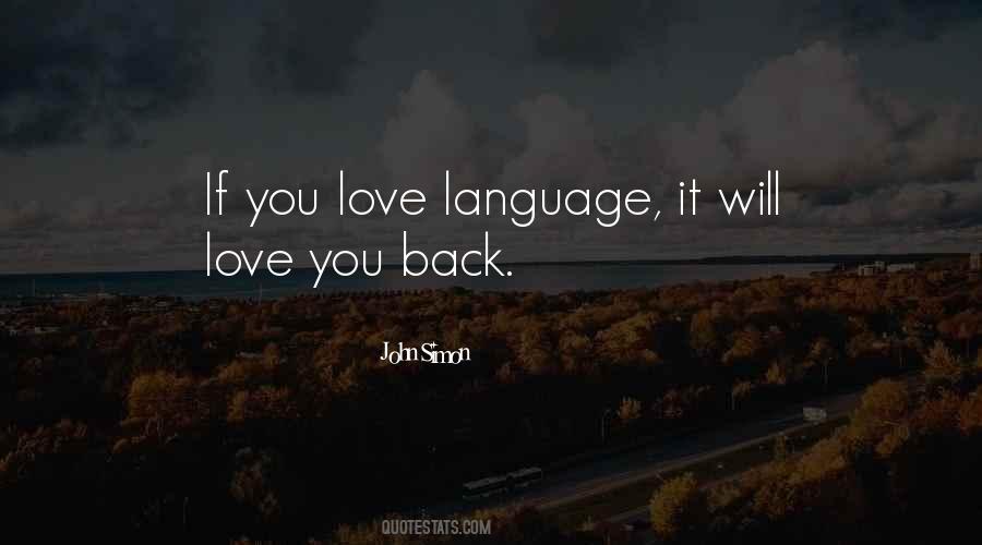Love You Back Quotes #1844406