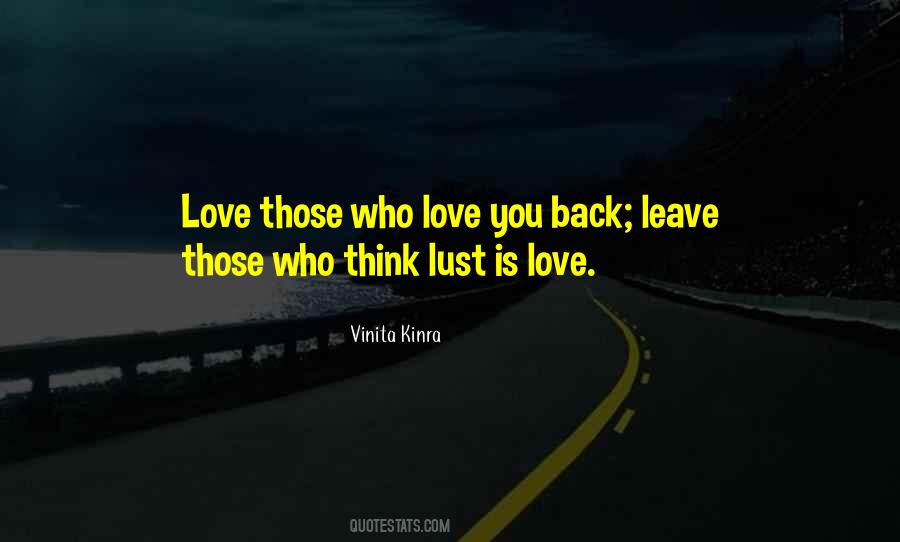 Love You Back Quotes #219981