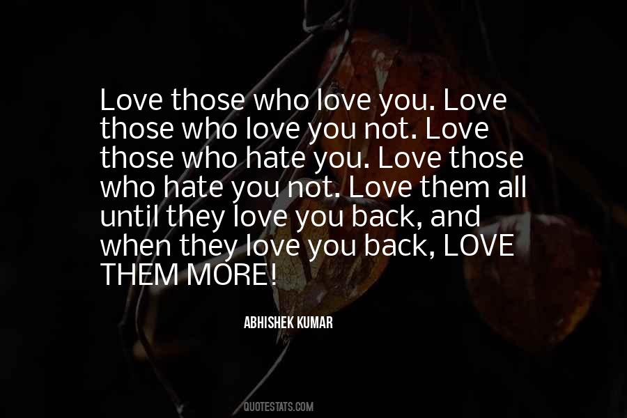Love You Back Quotes #632810