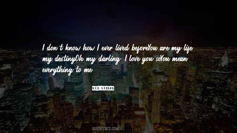 Love You Darling Quotes #1147676