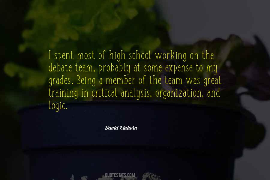 Quotes About Debate In High School #1315832
