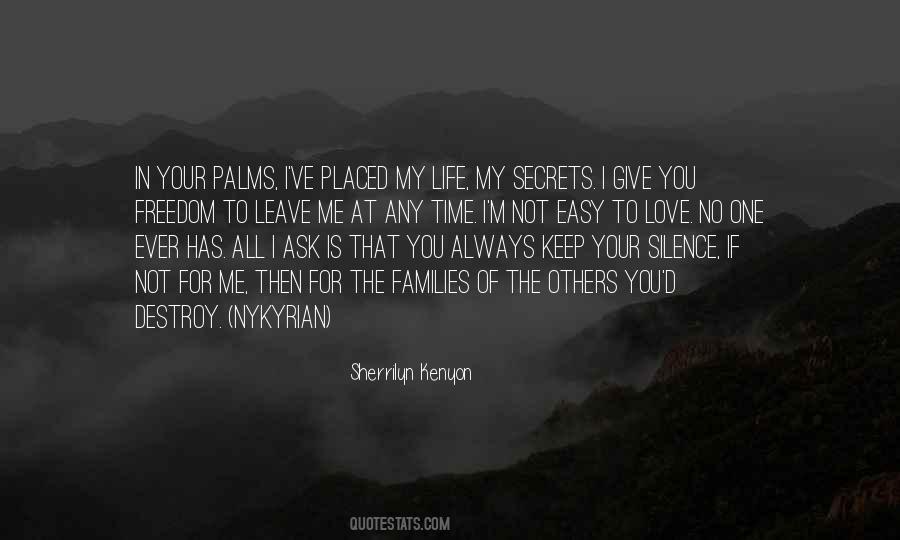Love You Silence Quotes #237872