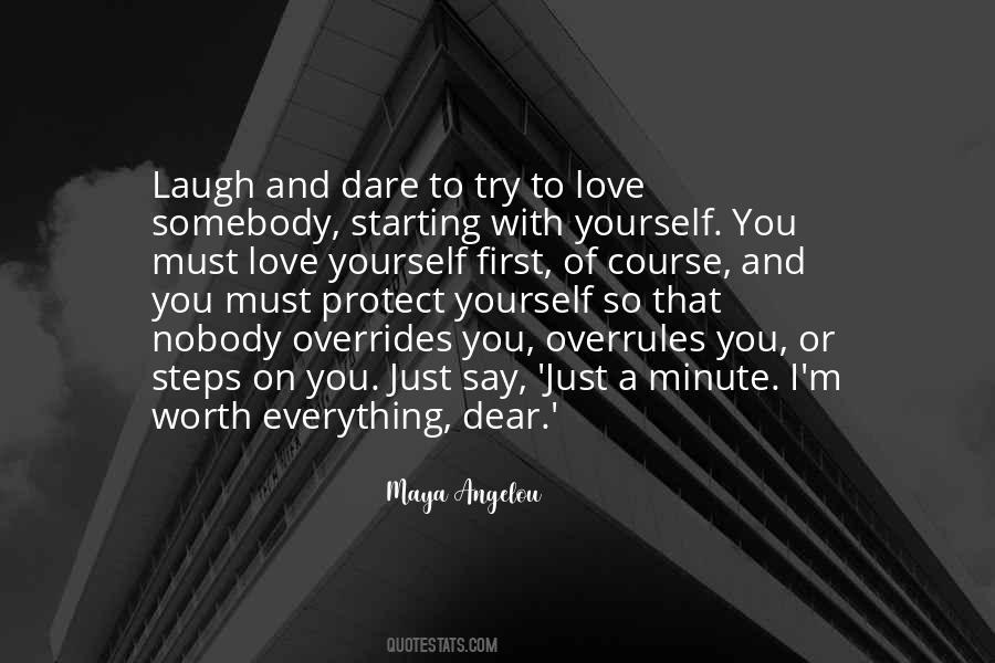 Love Yourself First Quotes #341343