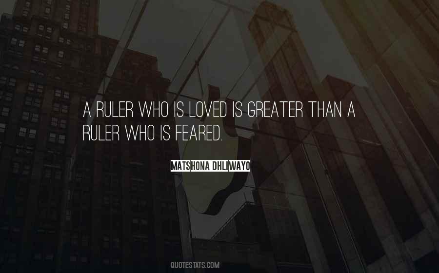 Loved Or Feared Quotes #507324