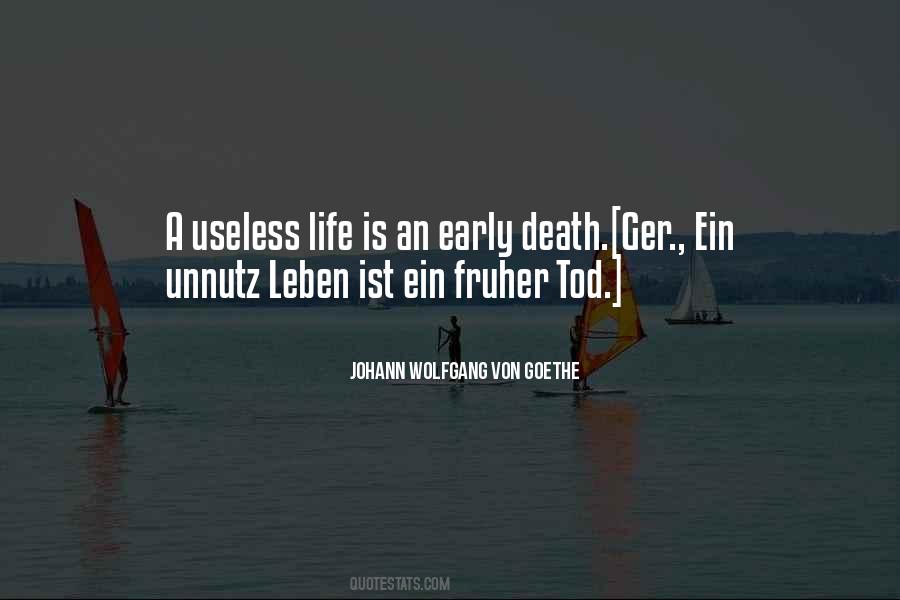 Quotes About Death Goethe #1247223