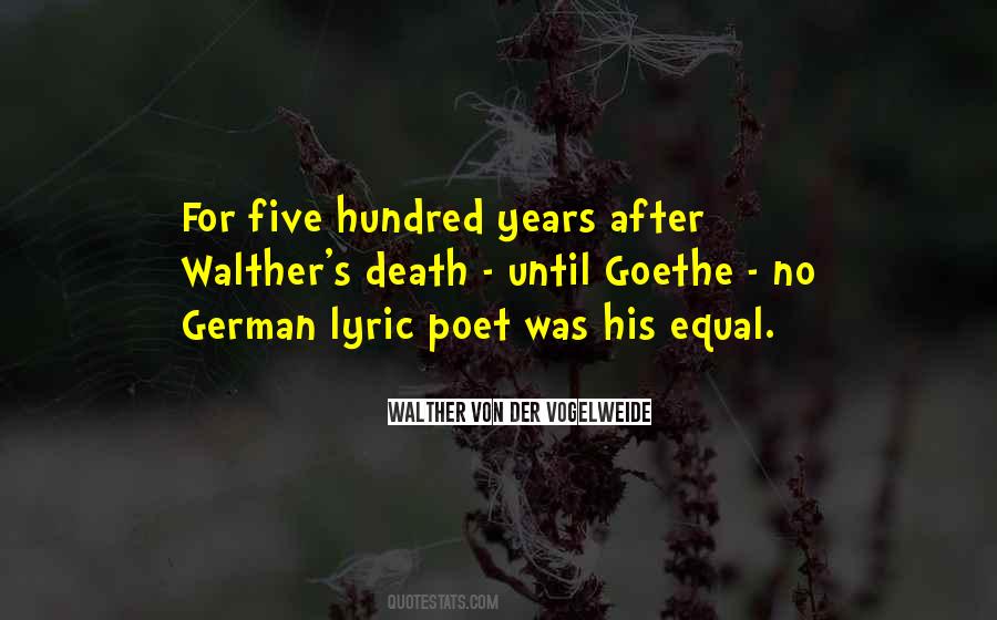 Quotes About Death Goethe #84802