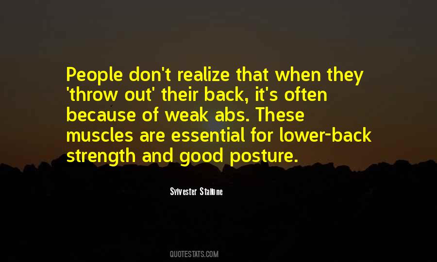 Lower Back Quotes #510085