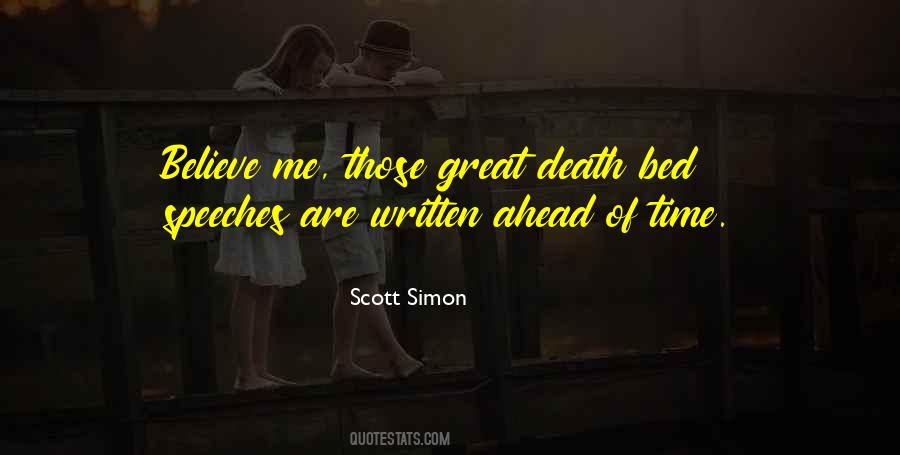 Quotes About Death Bed #1497149