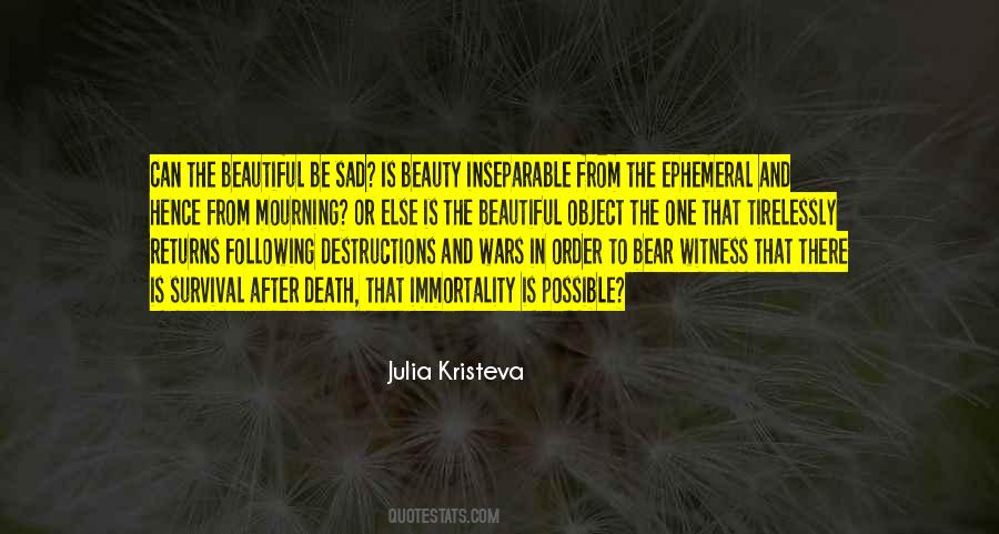 Quotes About Death Beauty #464194