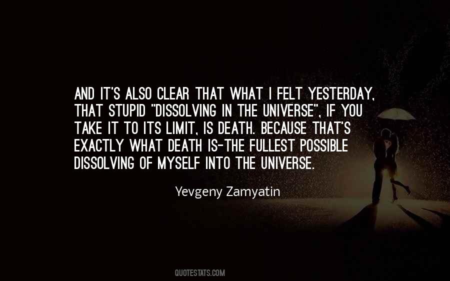 Quotes About Death And The Universe #1482836