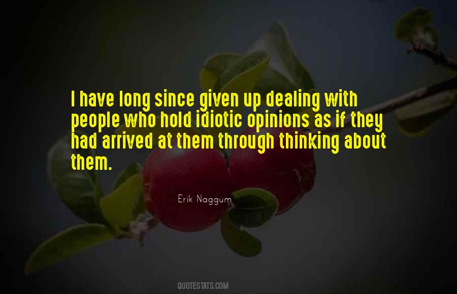Quotes About Dealing With People #74016