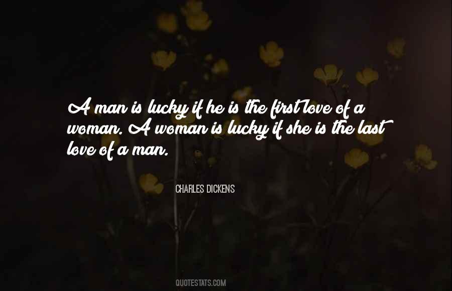 Lucky Man Love Quotes #103899