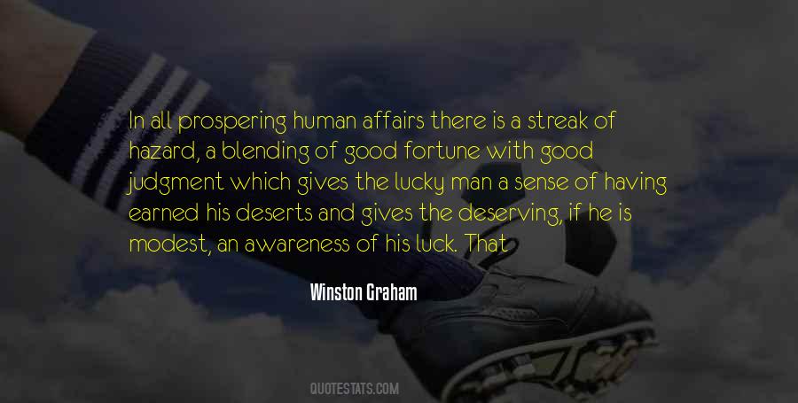 Lucky Man Quotes #36675