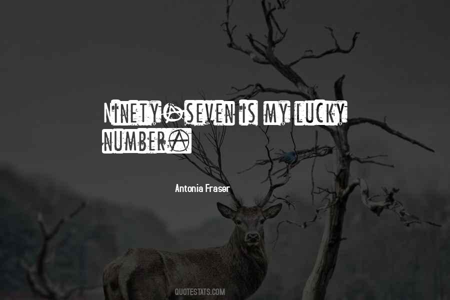 Lucky Number Quotes #855410