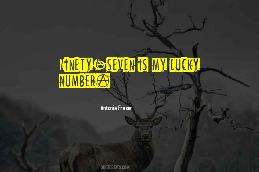 Lucky Number Seven Quotes #855410