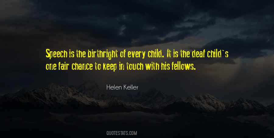 Quotes About Deaf Children #1685104