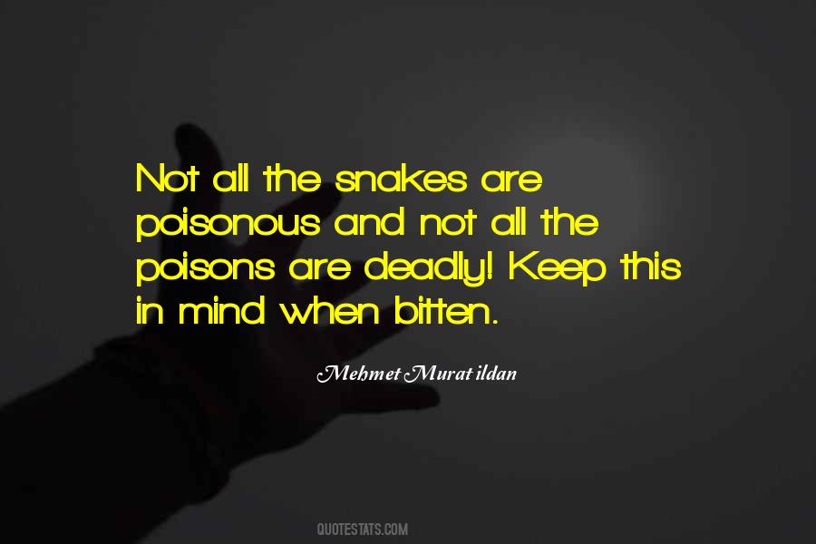 Quotes About Deadly Snakes #1280698