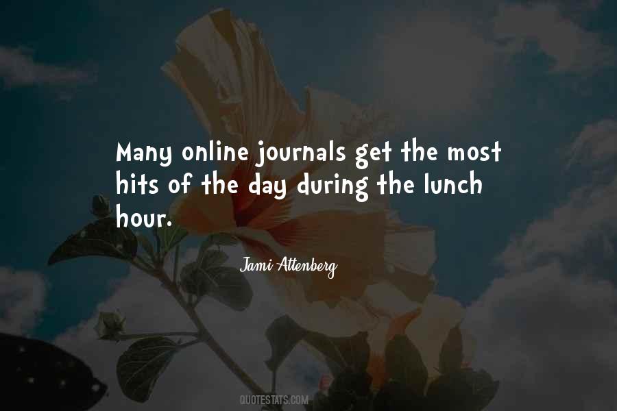 Lunch Hour Quotes #1768509