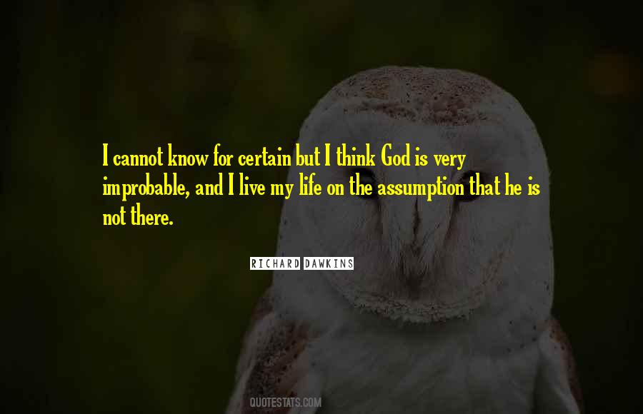 Quotes About Dawkins God #1821589