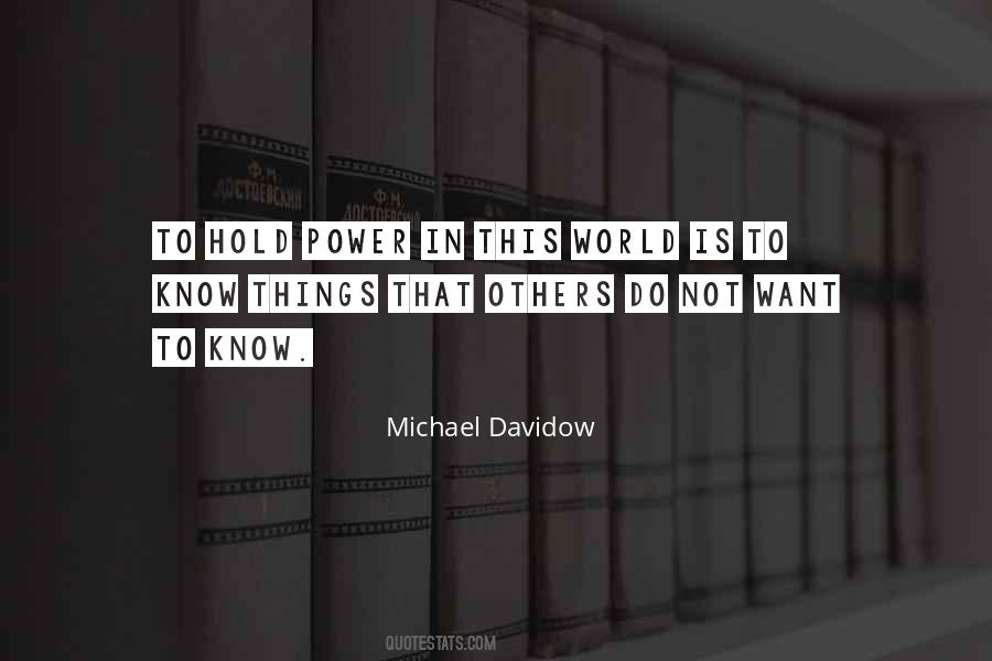 Quotes About Davidow #1004122