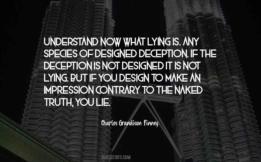 Lying Deception Quotes #886925