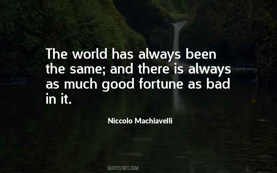 Machiavelli Fortune Quotes #1539486