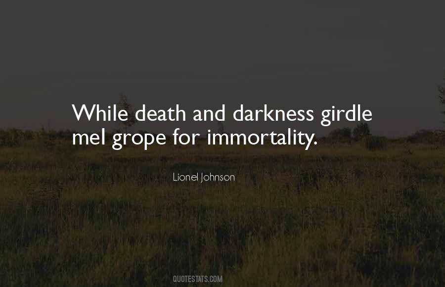 Quotes About Darkness And Death #1118915