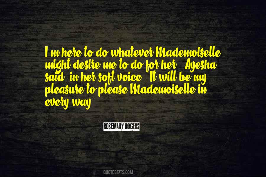 Mademoiselle Quotes #1408311