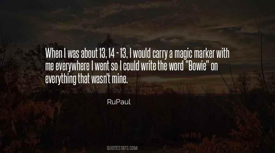 Magic Marker Quotes #1120398