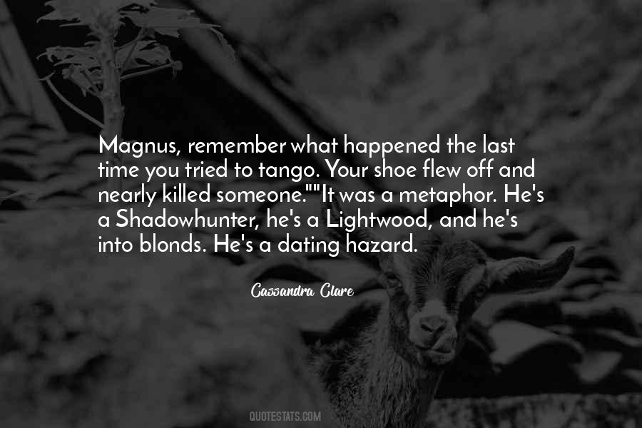 Magnus Bane And Alec Quotes #1382060