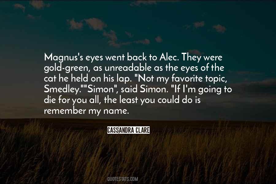 Magnus Bane And Alec Quotes #150374