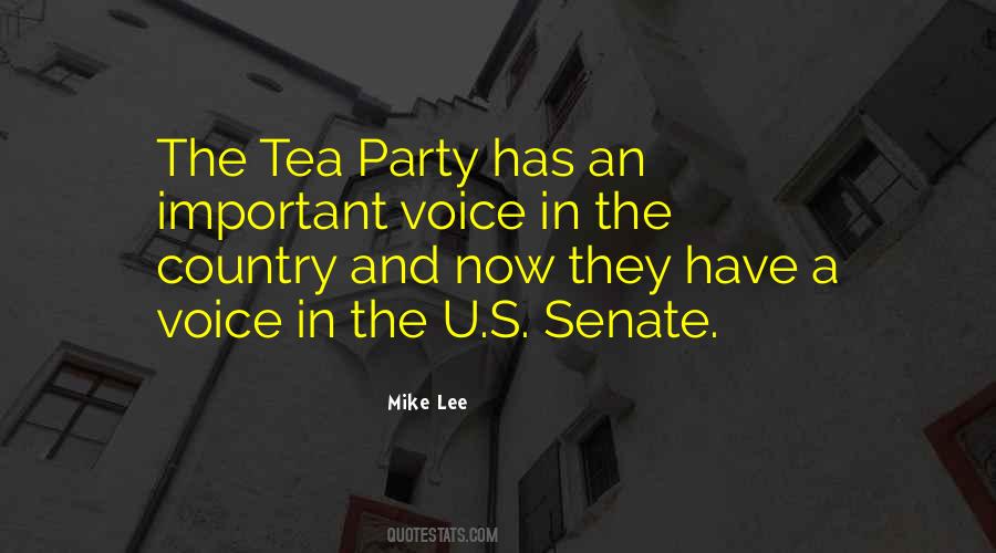 Quotes About Tea Party #1384985