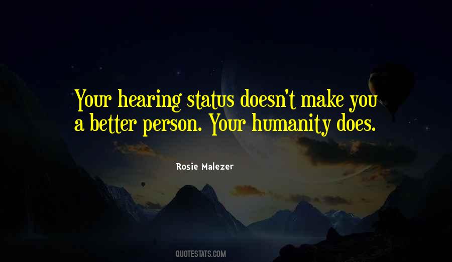Make A Better Person Quotes #910681