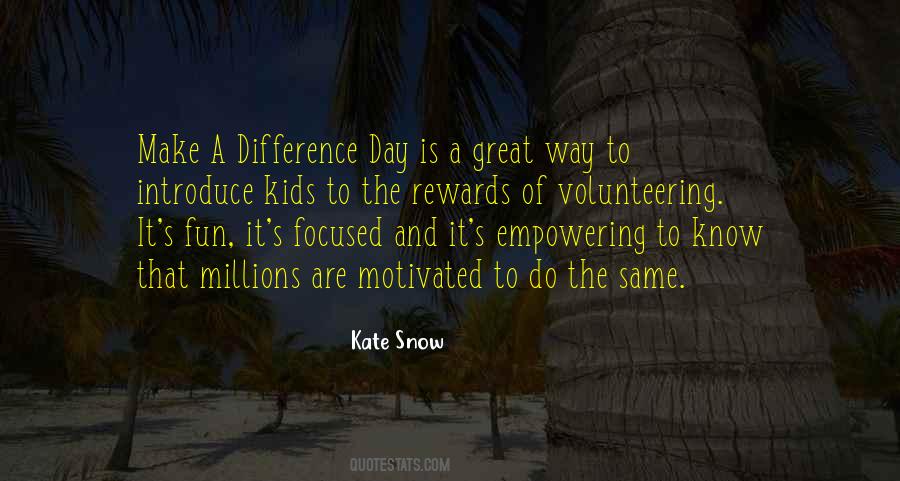 Make A Difference Day Quotes #817628