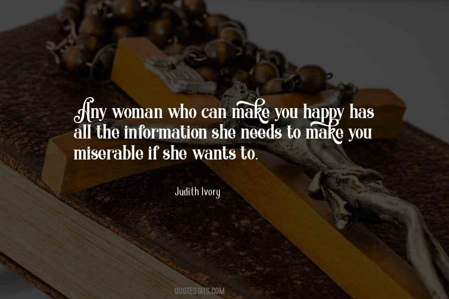 Make A Woman Happy Quotes #1684456