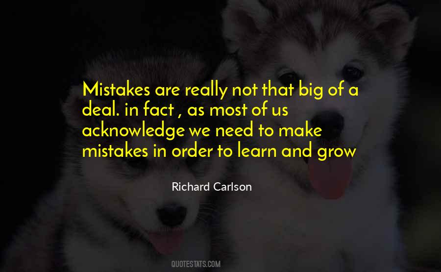 Make Mistakes And Learn Quotes #870152