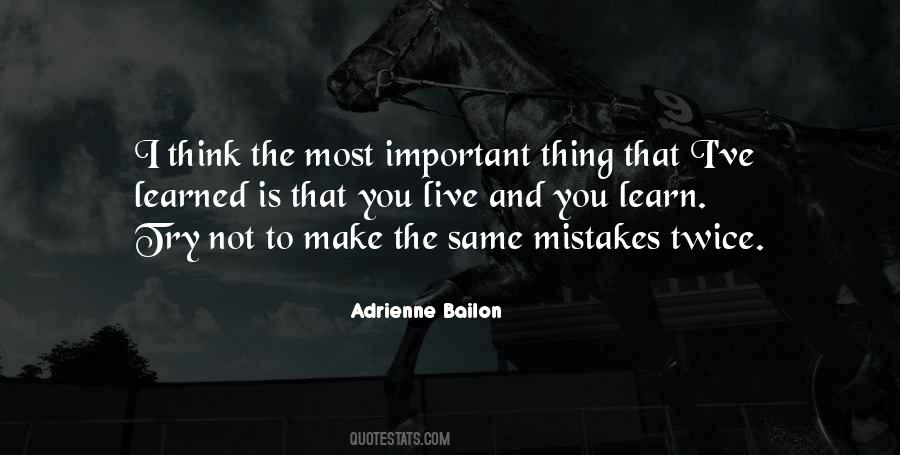 Make Mistakes And Learn Quotes #933351