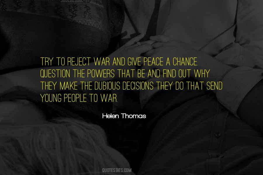 Make Peace Not War Quotes #554592