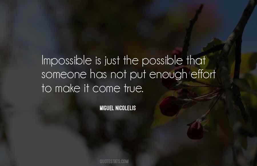 Make The Impossible Possible Quotes #1501455