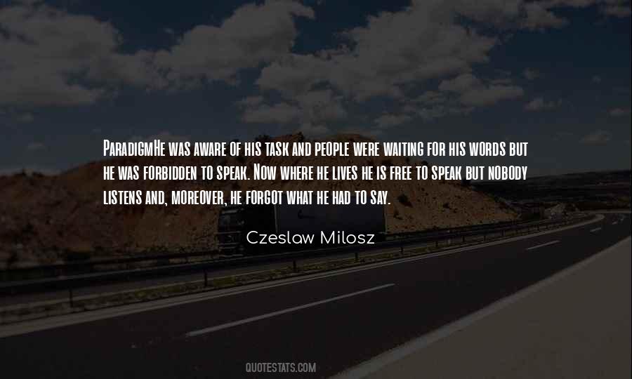 Quotes About Czeslaw #1593236