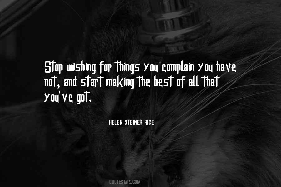Making The Best Of Things Quotes #1256195