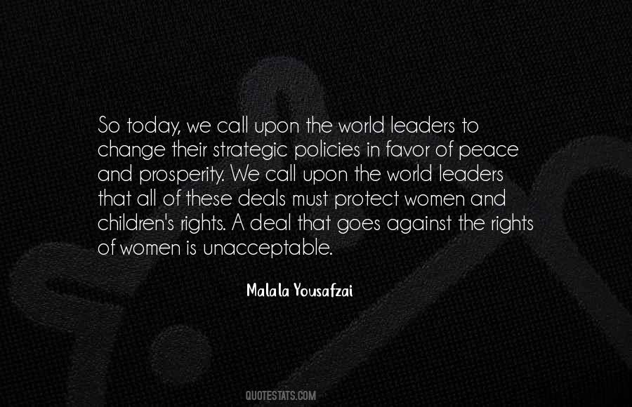 Malala Yousafzai Women's Rights Quotes #152486