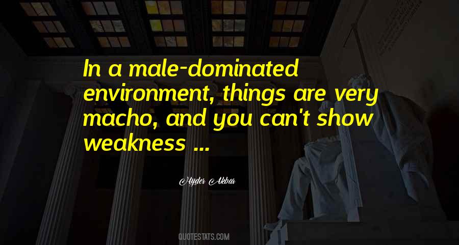 Male Dominated Quotes #887125